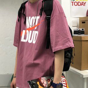 Summer popular logo short sleeve T shirt male Kore